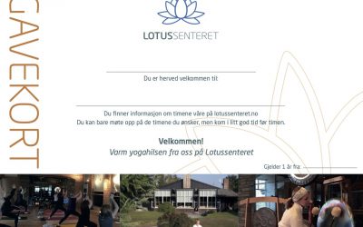 Lotussenteret i Larvik har gavekort, du velger selv beløpet