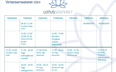 Vinterens timeplan på Lotussenteret i Larvik