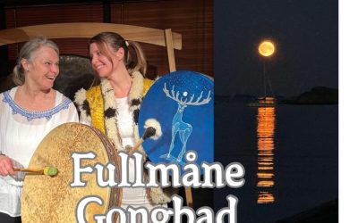 Fullmåne Gongbad med Scilla&Lisbeth søndag 16.mars kl 17:00 – 18:30 på Lotussenteret i Larvik